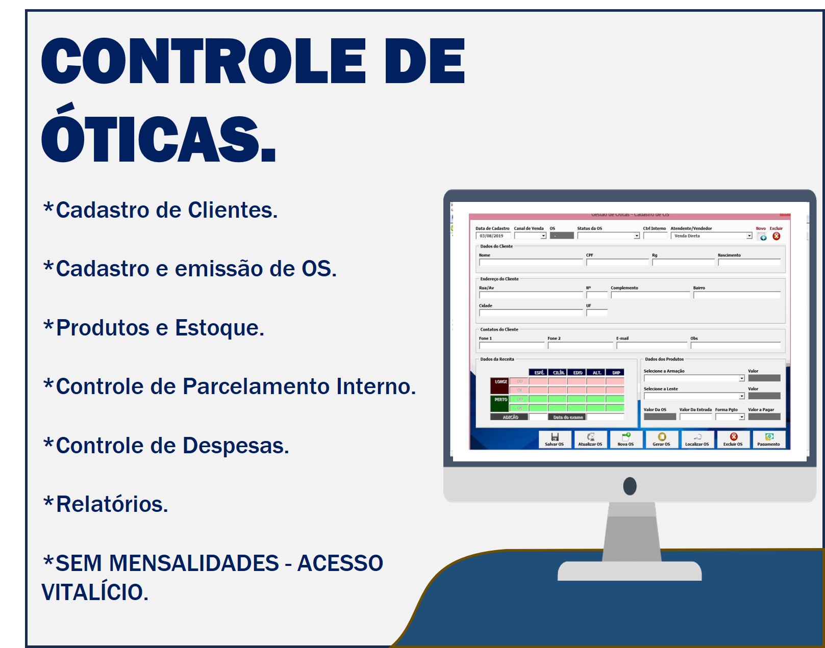 gestão de óticas