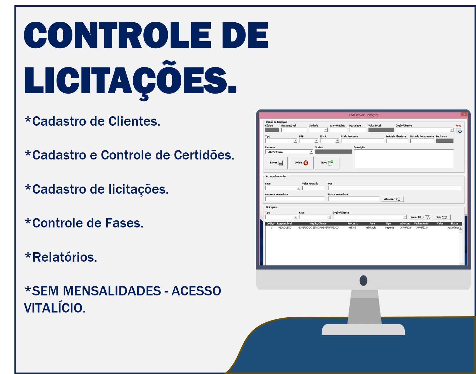 controle de licitações
