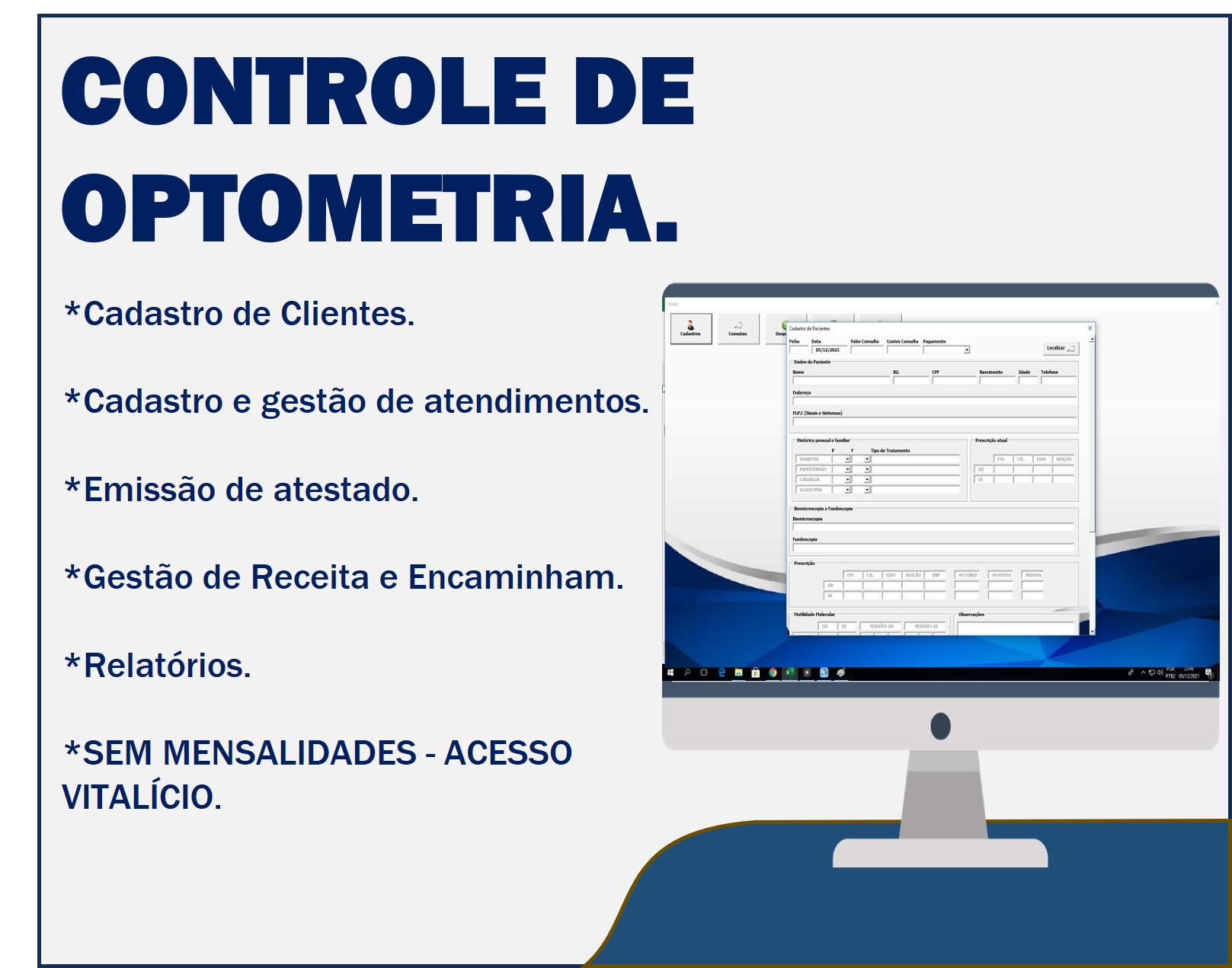 planilha para optometrista