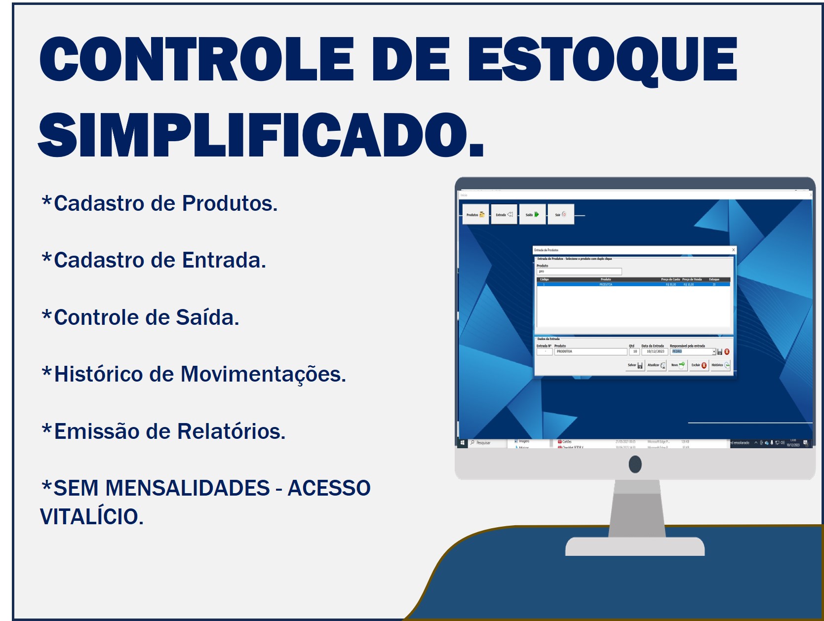 Planilha para controle de estoque