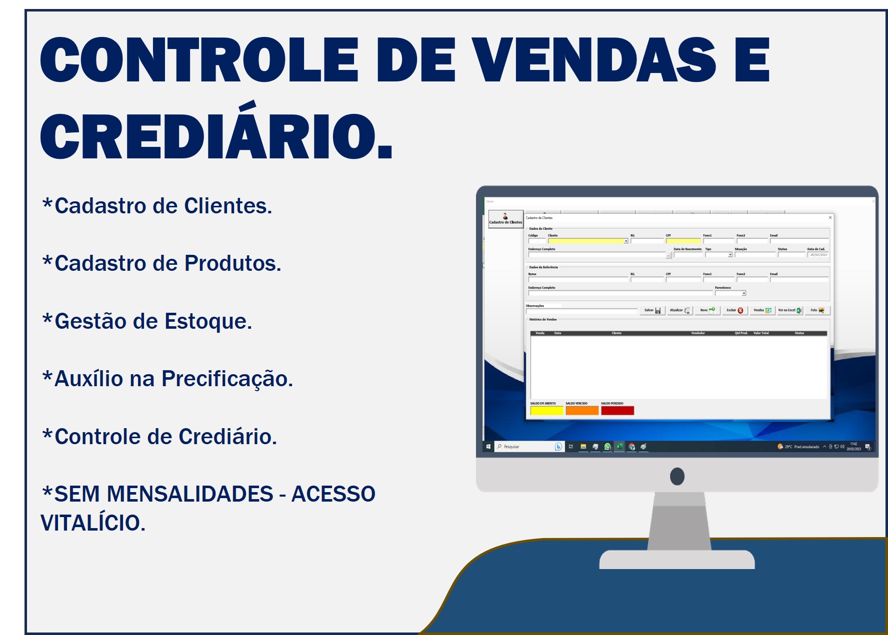 Controle de Vendas e Crediário