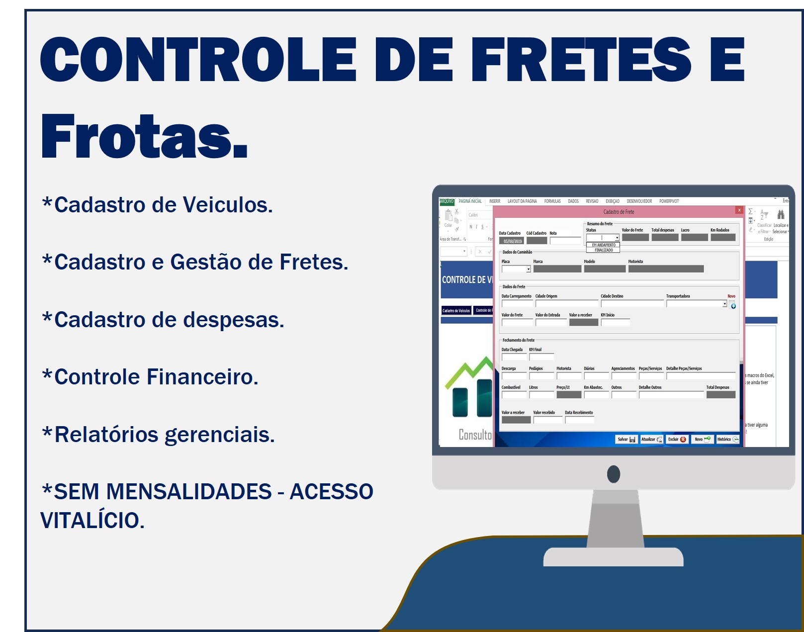 Controle de Fretes e Frotas para Transportadoras