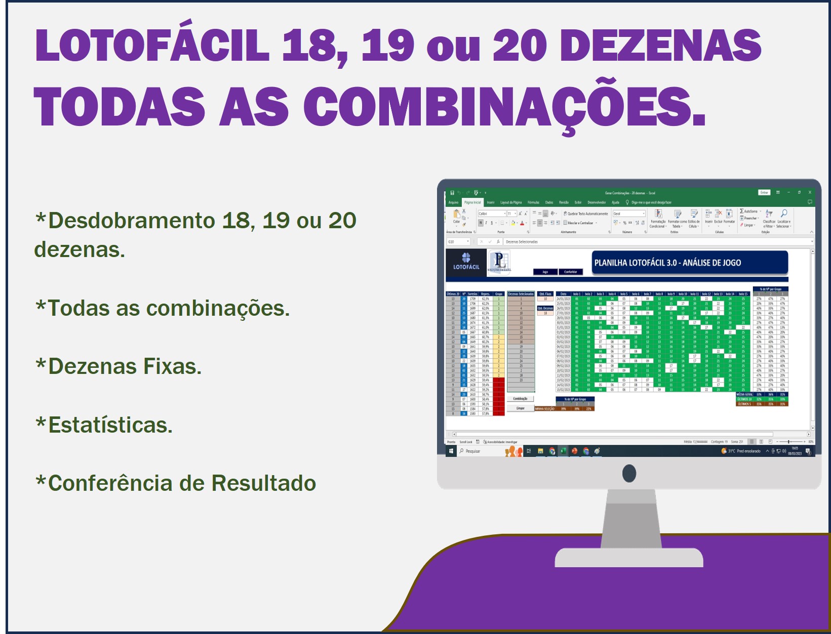 fechamento lotofacil