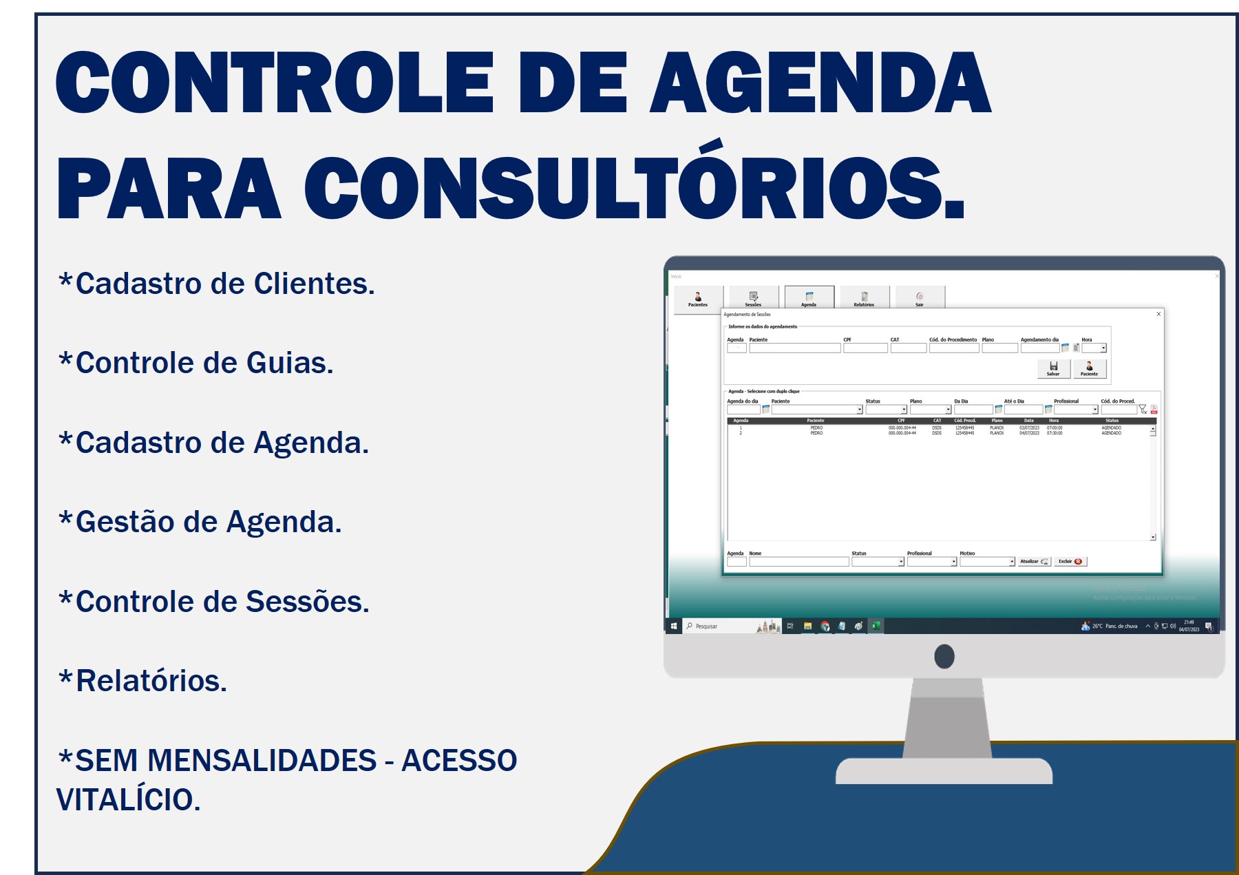 Controle de agendamentos