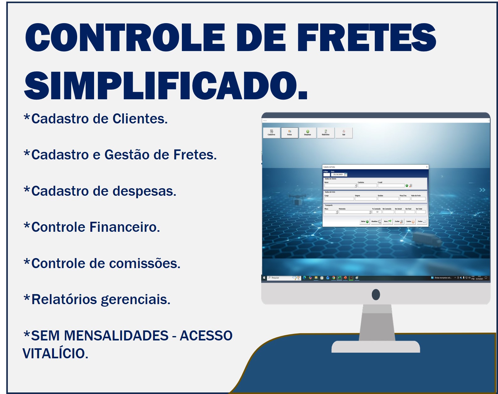 Controle de Fretes Simplificado