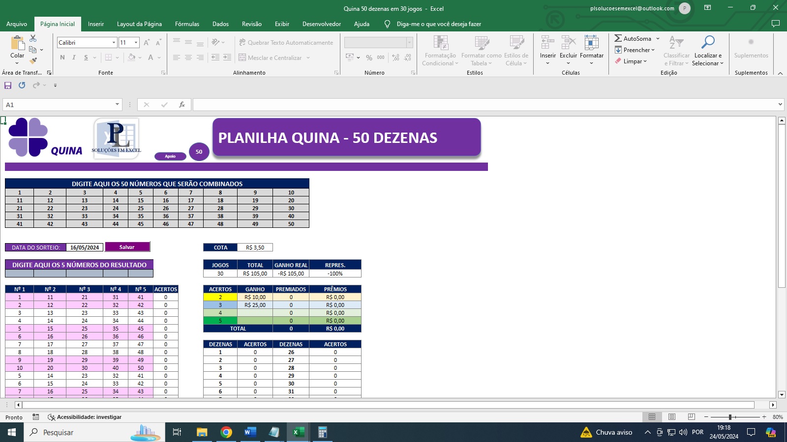 fechamento quina 50 dezenas