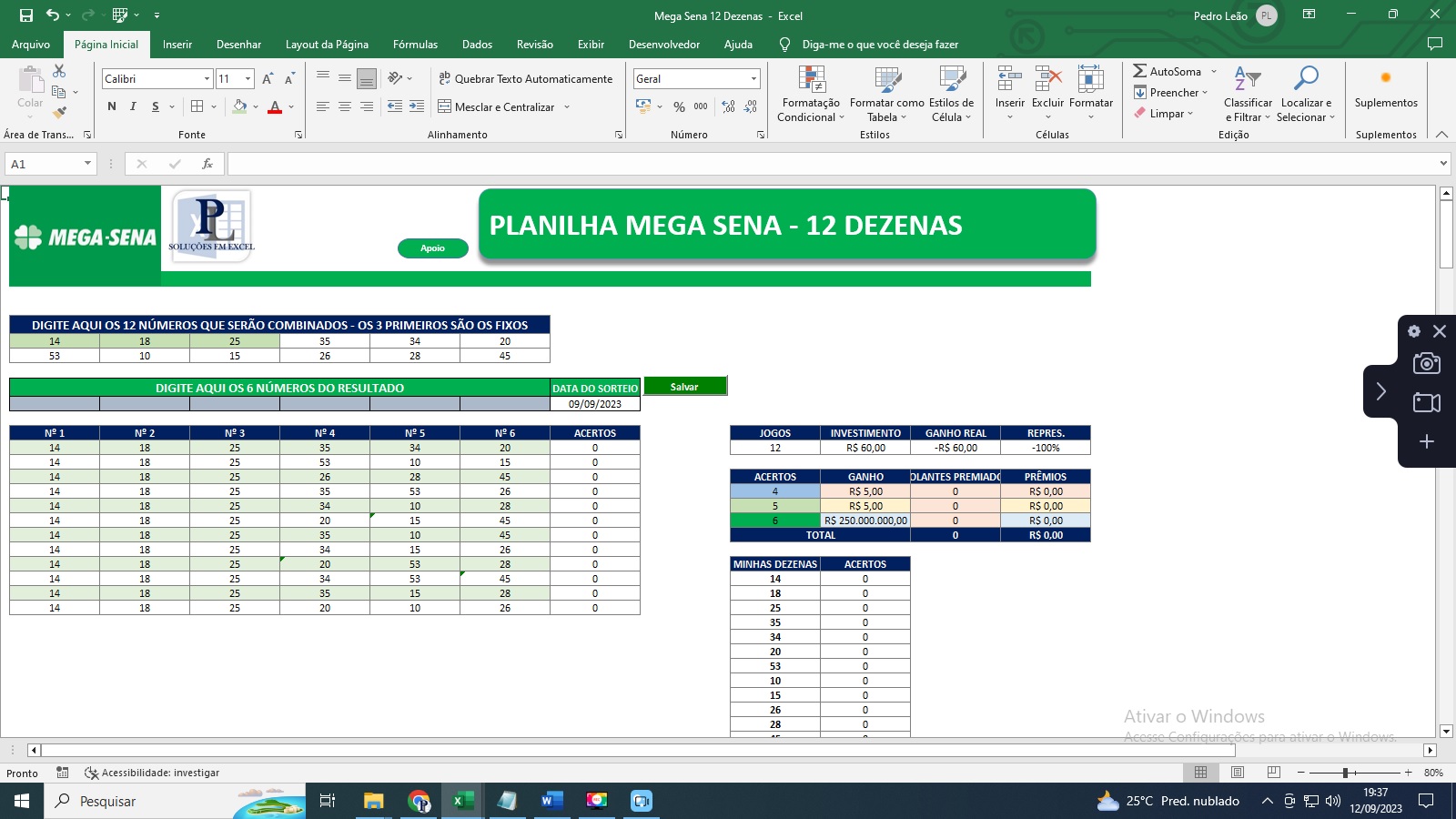 fechamento mega sena 12 jogos