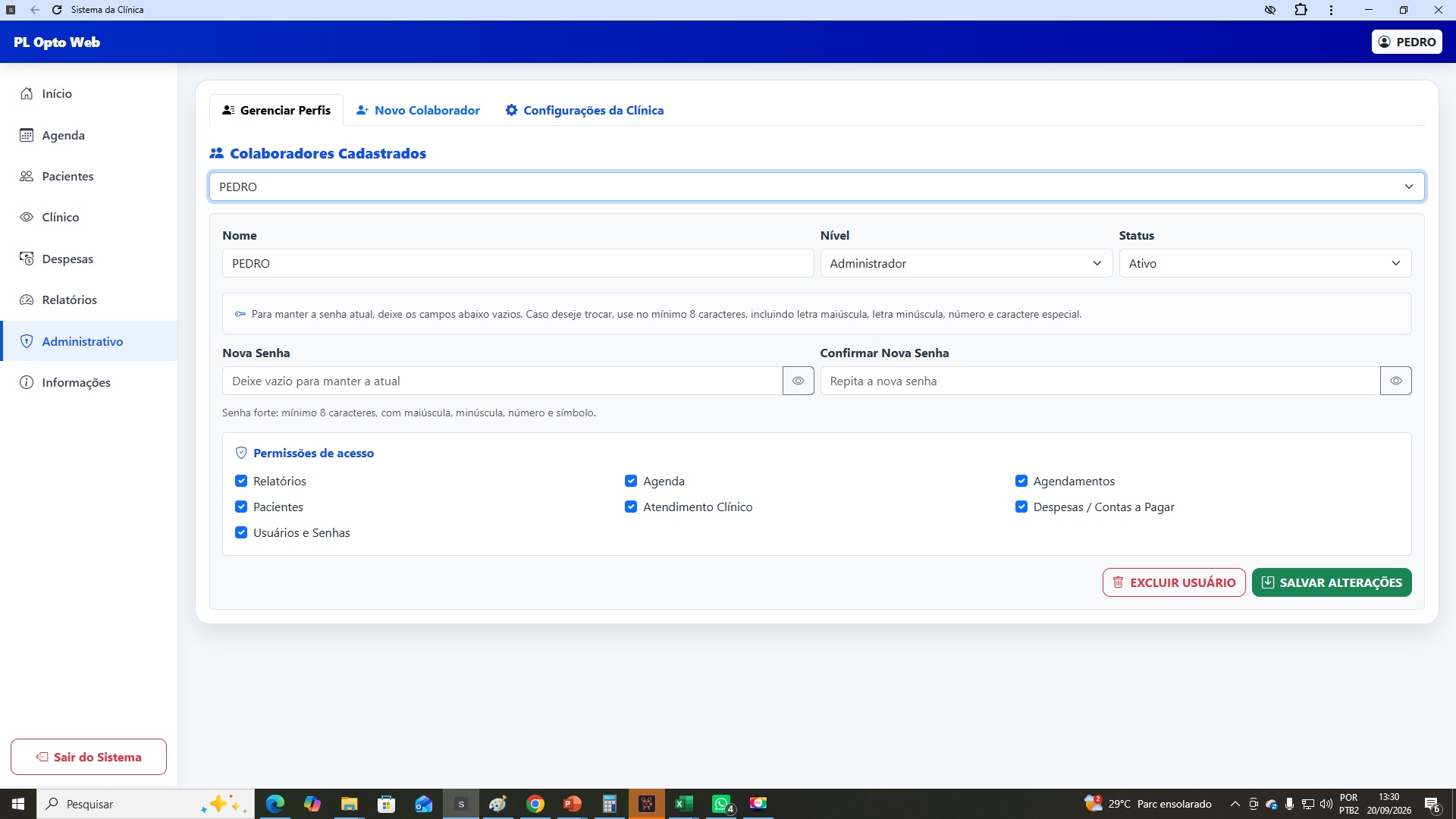 usuarios opto web